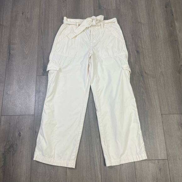 Madewell Griff Superwide Leg Cargo Utility Tie Detail Pants US Women's 23 New - Picture 3 of 8